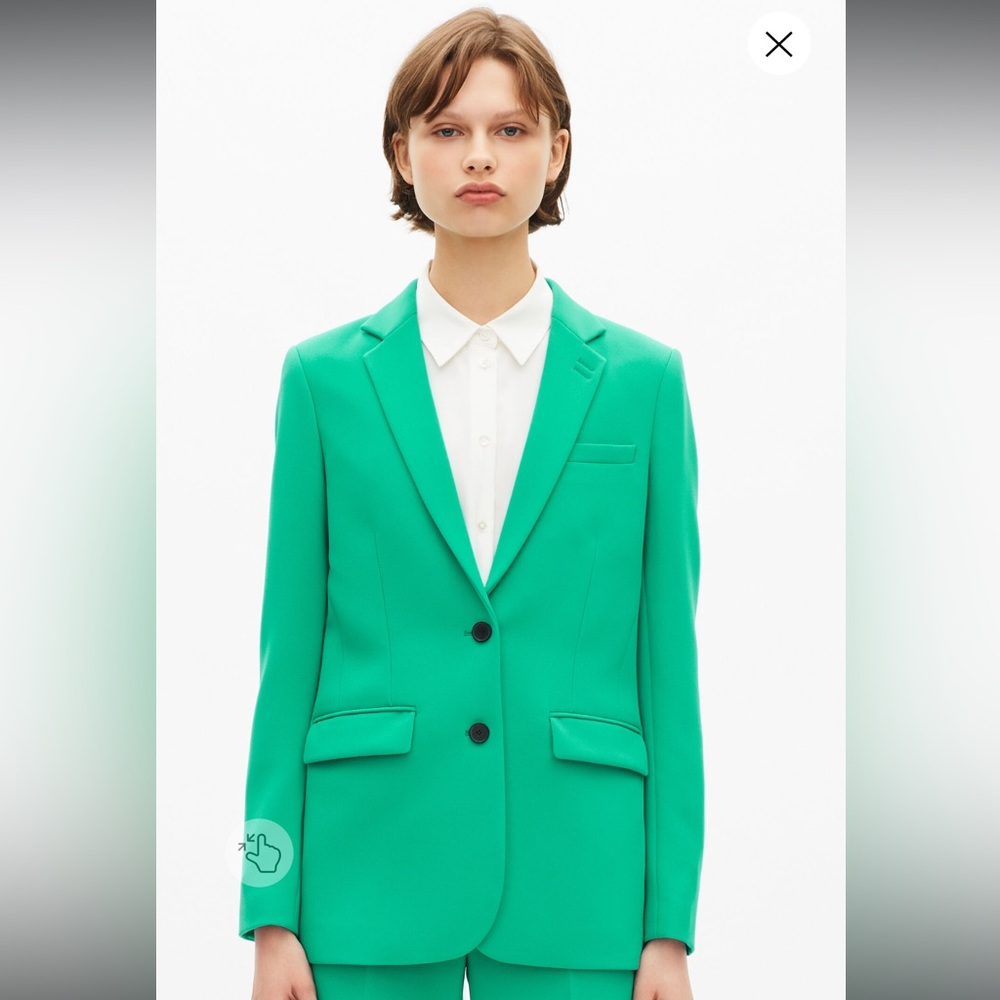 The kooples GREEN CREPE TAILORED JACKET